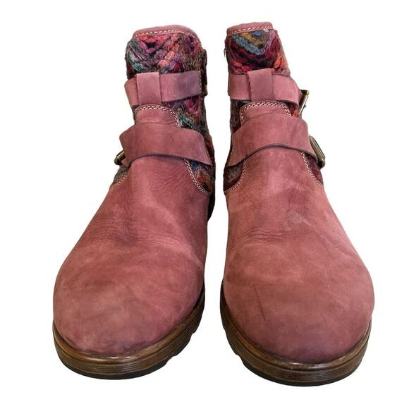 Bionica Women\'s Elba‎ Ankle Snow Boots Multicolor Size 10M Winter Casual